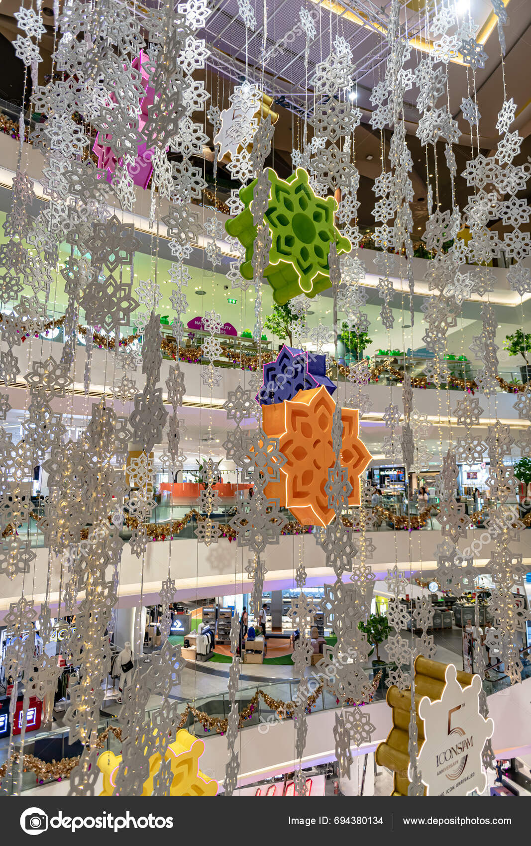 Bangkok Thailand December 2023 Christmas Season Icon Siam Celebrate 5Th