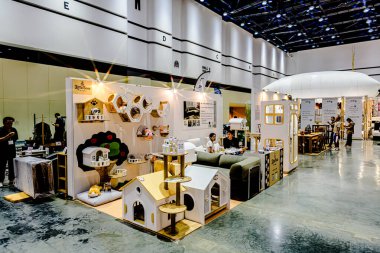 Tayland 'daki QSNCC' de 2025 sayılı Style Bangkok etkinliği. Bir sürü yerli insan alışveriş için kendi çıkarları doğrultusunda geliyor. Bangkok, Tayland. - 5 Nisan 2025.