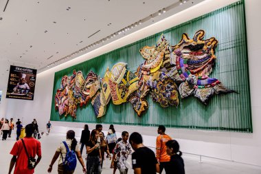 Bangkok, Tayland. - 1 Mayıs 2025, Tayland 'daki Hayvan Fuarı QSNCC' de. Ziyaretçiler, alışveriş için kendi hayvanlarını getirebilir ve şovdaki diğer hayvanlarla eğlenebilirler..