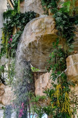 Bangkae bölgesindeki Thonburi, Tayland 'daki M Life Store' da bazı etkinliklerle birlikte dükkanların iç görüntüsü ve ekran telefonu. - 21 Haziran 2025.