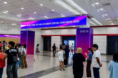 Bangna bölgesindeki BITEC 'te düzenlenen Asya Moda Fuarı Şovu. Bangkok, Tayland. - 12 Temmuz 2025.