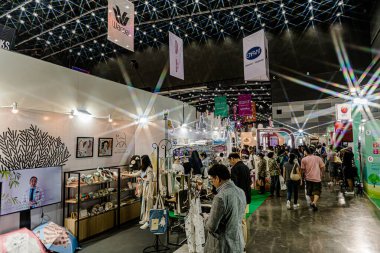 Bangkok, Tayland - 27 Haziran 2025: Bitec Bangna 'da düzenlenen Tayland Sağlık, Seyahat, Moda ve Turizm Sergisi.