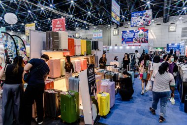 Bangkok, Tayland - 27 Haziran 2025: Bitec Bangna 'da düzenlenen Tayland Sağlık, Seyahat, Moda ve Turizm Sergisi.