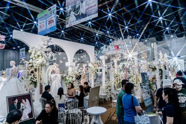 Bangkok, Tayland - 27 Haziran 2025: Bitec Bangna 'da düzenlenen Tayland Sağlık, Seyahat, Moda ve Turizm Sergisi.