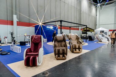 Bangkok, Tayland - 27 Haziran 2025: Bitec Bangna 'da düzenlenen Tayland Sağlık, Seyahat, Moda ve Turizm Sergisi.