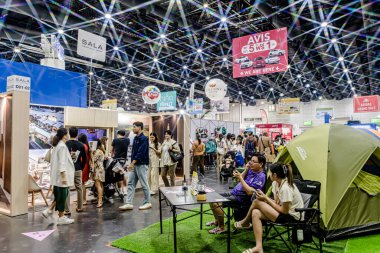 Bangkok, Tayland - 27 Haziran 2025: Bitec Bangna 'da düzenlenen Tayland Sağlık, Seyahat, Moda ve Turizm Sergisi.