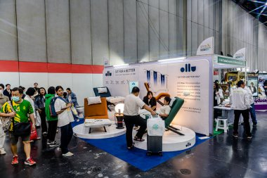 Bangkok, Tayland - 27 Haziran 2025: Bitec Bangna 'da düzenlenen Tayland Sağlık, Seyahat, Moda ve Turizm Sergisi.