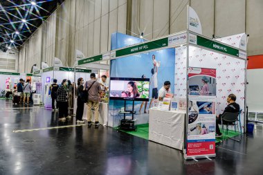 Bangkok, Tayland - 27 Haziran 2025: Bitec Bangna 'da düzenlenen Tayland Sağlık, Seyahat, Moda ve Turizm Sergisi.