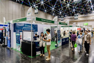 Bangkok, Tayland - 27 Haziran 2025: Bitec Bangna 'da düzenlenen Tayland Sağlık, Seyahat, Moda ve Turizm Sergisi.