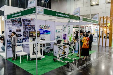 Bangkok, Tayland - 27 Haziran 2025: Bitec Bangna 'da düzenlenen Tayland Sağlık, Seyahat, Moda ve Turizm Sergisi.