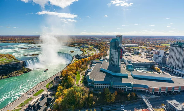 Niagara Falls City Ontario Kanada Október 2022 Niagara Falls Patkó Stock Kép