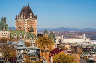Quebec City Old Town in autumn season. Canada.