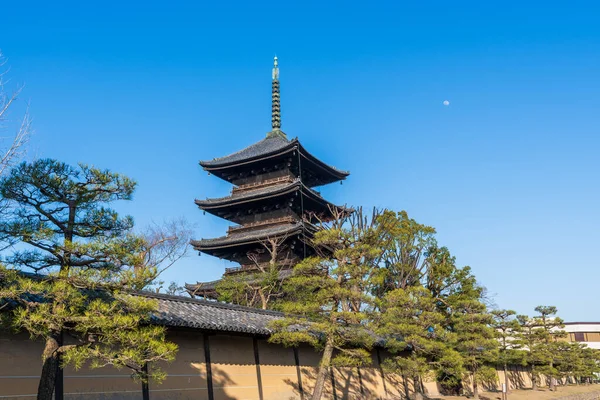 Kyoto Japan March 2023 Temple Five Storeied Pagoda Всемирное Наследие — стоковое фото