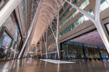 Toronto, Ontario, Kanada - 24 Kasım 2021: Allen Lambert Galleria.