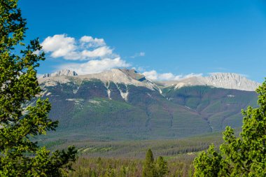 Mount Roche Bonhomme, Jasper Ulusal Parkı, Canadian Rockies. Alberta, Kanada. Bu tepe aynı zamanda 