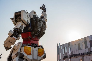 Osaka, Japonya - 16 Nisan 2025: GUNDAM NEXT PAVILION, Dünya Fuarı 2025.
