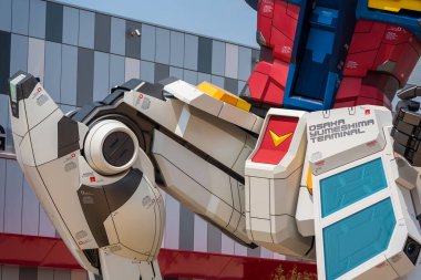Osaka, Japonya - 16 Nisan 2025: GUNDAM NEXT PAVILION, Dünya Fuarı 2025.