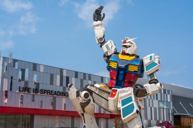 Osaka, Japonya - 16 Nisan 2025: GUNDAM NEXT PAVILION, Dünya Fuarı 2025.