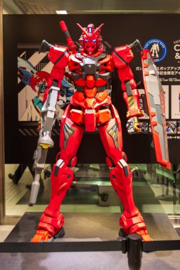 Osaka, Japonya - Haziran 12025: Daimaru Umeda 'daki OSAKA etkinlik mağazasında 11 Nisan - 13 Ekim 2025 tarihleri arasında özel Gunpla ve malların yer aldığı GUNDAM Üs Dünya Turu.