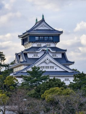 The reconstructed main keep of Kokura Castle, a landmark of Kitakyushu known for its distinct 'Karazukuri' style top floor. Kitakyushu, Fukuoka, Japan