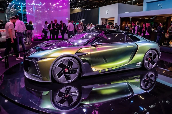 Tense Performance Coupe All Electric Car Showcased Paris Motor Show — Fotografia de Stock
