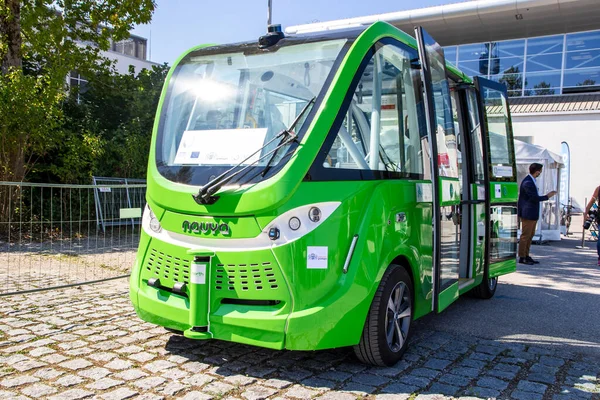 Navya Elektriska Självkörande Skyttel Visas Iaa Mobility 2021 Motormässan München — Stockfoto
