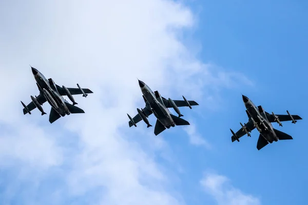 Aviones Bombarderos Panavia Tornado Fuerza Aérea Alemana Tlg Immelmann Llegando —  Fotos de Stock