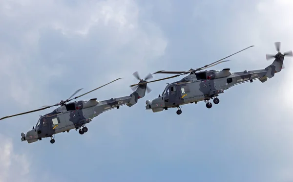 British Royal Navy Wildcat Helicopters Taking Berlin Schoneveld Airport Berlin — Stock Photo, Image