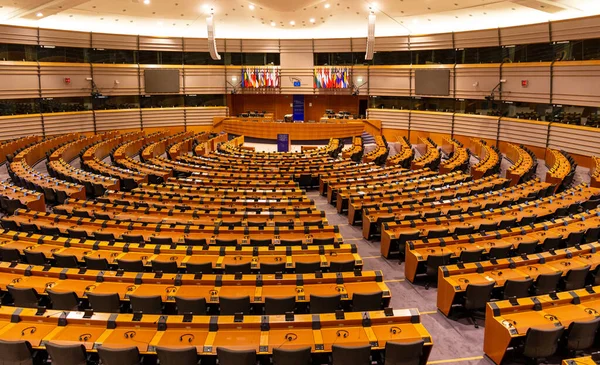 European Parliament Room Brussels Belgium July 2014 — Stock Photo, Image
