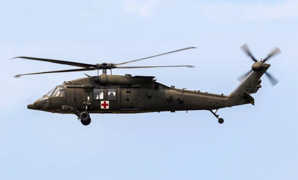 United States Army Sikorsky 60M Blackhawk Medevac Helicopter Flight Netherlands — Stock Photo, Image