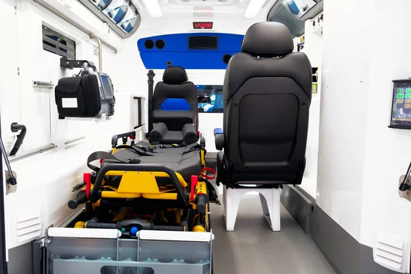 Emergency Stretcher New Delivered Ems Ambulance — Stock Photo, Image