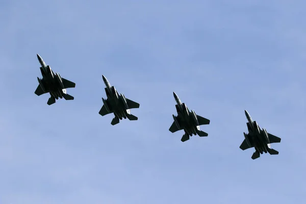 Formación Aviones Combate Fuerza Aérea — Foto de Stock