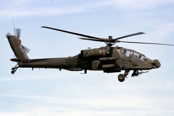 Boeing 64D Apache Attack Helicopter Flight Gilze Rijen Netherlands September — Stock Photo, Image