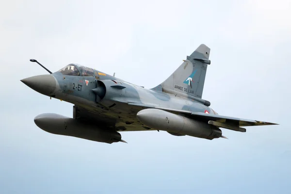 French Air Force Dassault Mirage 2000 Fighter Jet Aircraft Flight — Stock Photo, Image