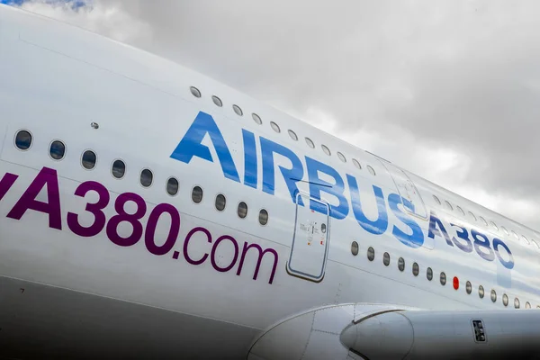 Airbus A380 Airliner Paris Air Show 2017 Bourget France June — Stock Photo, Image