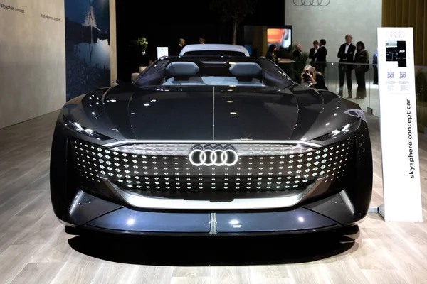Audi Skysphere Concept Electric Convertible Autonomous Car Brussels Autosalon European — Fotografia de Stock
