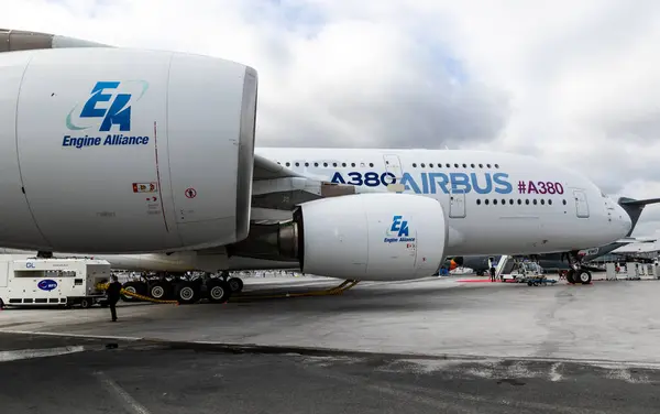 Airbus A380 Passenger Plane Paris Air Show Bourget France June — Stock Photo, Image