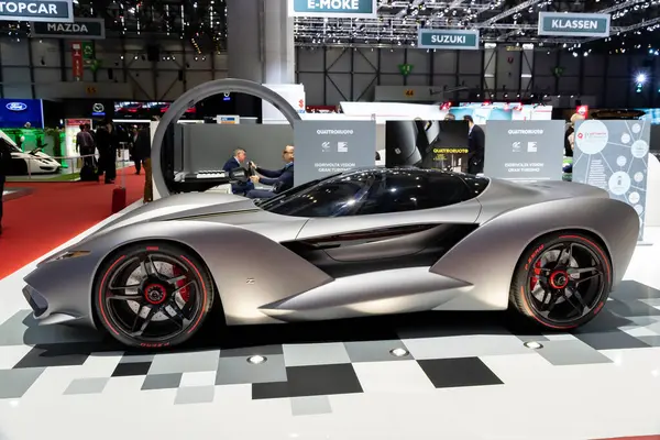 Iso Rivolta Zagato Vision Gran Turismo Koncepcióautó Genfi Nemzetközi Autószalonon Jogdíjmentes Stock Fotók