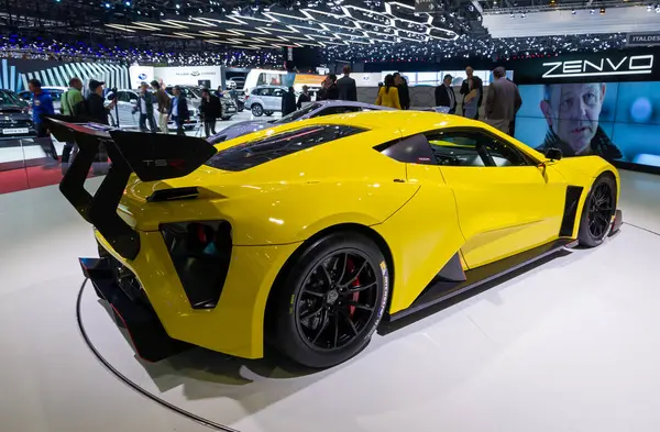 stock image Zenvo TSR sports car showcased at the Geneva International Motor Show. Switzerland - March 2, 2016.