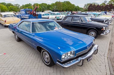 Buick LeSabre (1973) classic car. Rosmalen, The Netherlands - May 10, 2015 clipart