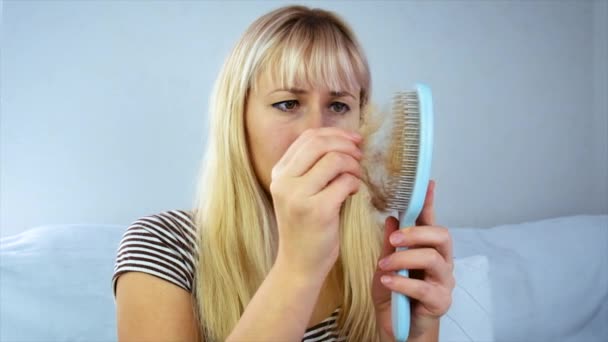 女性の脱毛 選択的フォーカス — ストック動画