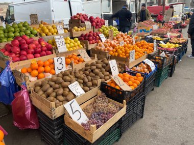 Georgia, Tbilisi - May 15, 2022. Market in the city of Tbilisi. selective focus. Food.