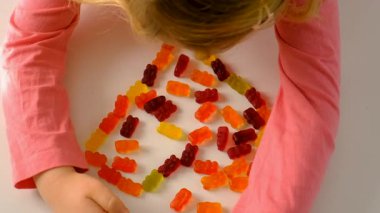 Jöleli çocuk. Seçici odaklanma. çocuk.