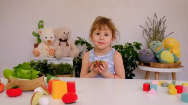 Reçelli çocuk. Seçici odaklanma. çocuk.