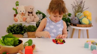 Reçelli çocuk. Seçici odaklanma. çocuk.