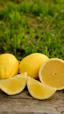 limon yağı şişede. Seçici odaklanma. Doğa.