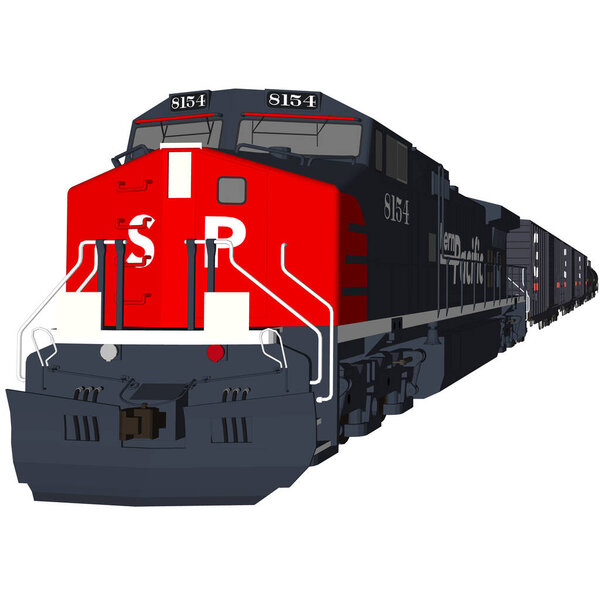 Захватить аудиторию сущностью знакового брендинга в едином, поразительно детализированном, одноперспективном фирменном железнодорожном векторе.