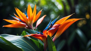 Cennet Kuşları tropikal çiçek