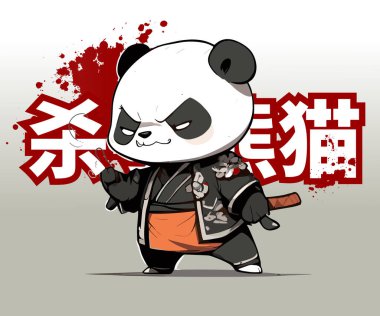 Katil panda tasarımları Anime 'den esinlenilir ama arka planda 