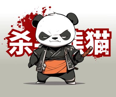 Katil panda tasarımları Anime 'den esinlenilir ama arka planda 